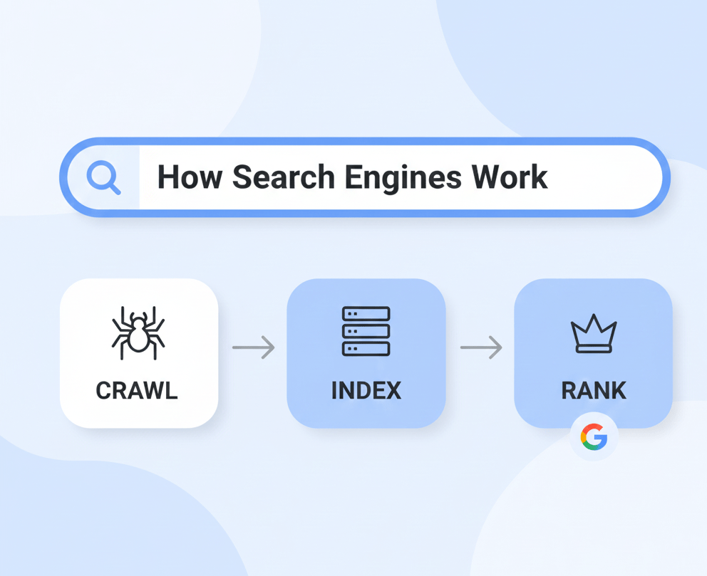 Infographic showing the 10-point checklist for on-page SEO.